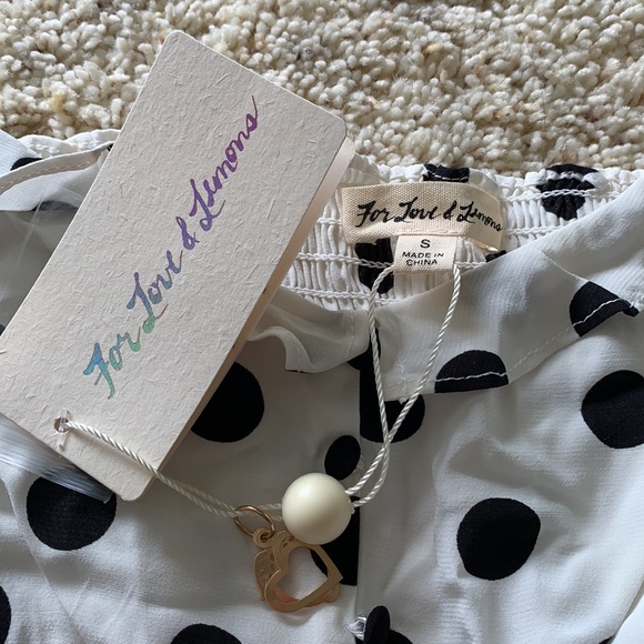 For love & lemons polka dot romper size small - Picture 4 of 5